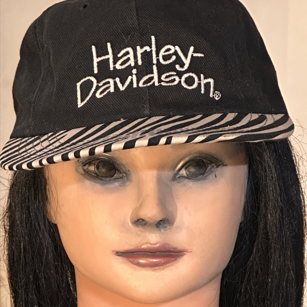 Harley-Davidson Black and White Zebra Brim Cap